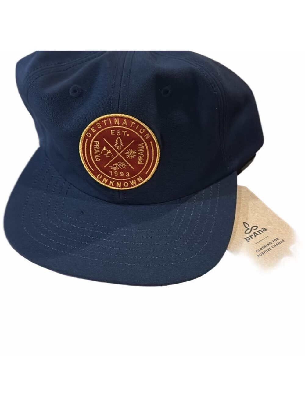Prana Gazin Patch Hat Blue Emblem